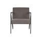 Armchair DKD Home Decor Grey Metal Polyester (64 x 69,5 x 76 cm)