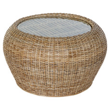 Mesa auxiliar DKD Home Decor 8424001825165 82 x 82 x 48 cm Cristal Natural Aluminio