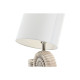 Lámpara de mesa Home ESPRIT Blanco Beige