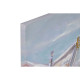 Painting Home ESPRIT Birds Mediterranean 80 x 3 x 80 cm (2 Units)