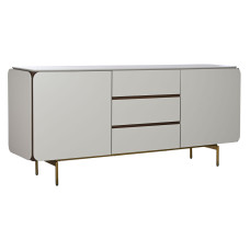 Aparador Home ESPRIT Blanco Marrón Dorado Madera Madera MDF 183 X 41,5 X 80 cm