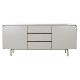 Aparador Home ESPRIT Blanco Marrón Dorado Madera Madera MDF 183 X 41,5 X 80 cm