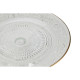 Flat Plate Home ESPRIT Transparent Golden Crystal 23 x 23 x 8 cm