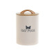 Bote de comida para mascotas Home ESPRIT Beige Natural 2,5 L