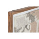 Cuadro Home ESPRIT Marrón Beige Abstracto Indio 75 x 3 x 105 cm (2 Unidades)