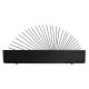 Estantería Home ESPRIT Negro Natural Metal Madera MDF 58 x 10,5 x 28 cm De pared