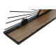 Estantería Home ESPRIT Negro Natural Metal Madera MDF 58 x 10,5 x 28 cm De pared
