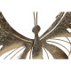 Decoración de Pared Home ESPRIT Dorado Mariposa 36 x 3 x 26 cm (4 Unidades)