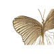 Decoración de Pared Home ESPRIT Dorado Mariposa 36 x 3 x 26 cm (4 Unidades)
