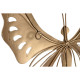 Decoración de Pared Home ESPRIT Dorado Mariposa 36 x 3 x 26 cm (4 Unidades)