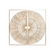 Decoración de Pared Home ESPRIT Dorado Natural 50 x 2 x 100 cm (2 Piezas)