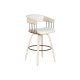 Taburete Home ESPRIT Blanco Madera 51,5 x 47,5 x 94,5 cm