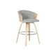 Taburete Home ESPRIT Gris Madera 58 x 56 x 86 cm