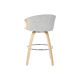 Taburete Home ESPRIT Gris Madera 58 x 56 x 86 cm