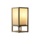 Lámpara de mesa Home ESPRIT Blanco Marrón Natural Pino 220 V 12 x 12 x 25 cm