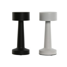 Lámpara de mesa Home ESPRIT Blanco Negro 9 x 9 x 21 cm (2 Unidades)