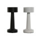 Lámpara de mesa Home ESPRIT Blanco Negro 9 x 9 x 21 cm (2 Unidades)