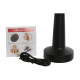 Lámpara de mesa Home ESPRIT Blanco Negro 9 x 9 x 21 cm (2 Unidades)