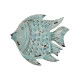 Decoración de Pared Home ESPRIT Pez Mediterráneo 37 x 7 x 33 cm