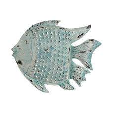 Decoración de Pared Home ESPRIT Pez Mediterráneo 61 x 11 x 51 cm