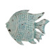 Decoración de Pared Home ESPRIT Pez Mediterráneo 61 x 11 x 51 cm