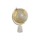 Globo Terraqueo Home ESPRIT Blanco Dorado PVC Mármol 27 x 25 x 40 cm