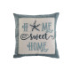Cushion Home ESPRIT Blue Beige Silver Mediterranean 45 x 15 x 45 cm
