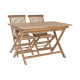 Conjunto de Mesa con 4 Sillas Home ESPRIT 120 x 70 x 75 cm