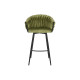 Taburete DKD Home Decor Negro Verde Terciopelo Metal 61 x 52 x 101 cm