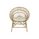 Sillón de jardín DKD Home Decor Blanco Marrón 75 x 50 x 90 cm 80 x 66 x 89 cm 84 x 70 x 90 cm
