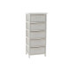 Cajonera DKD Home Decor Blanco Bambú Madera de Paulonia 42 x 32 x 98 cm
