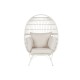 Sillón de jardín DKD Home Decor Blanco Metal ratán sintético 99 x 71 x 147 cm