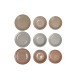 Vajilla DKD Home Decor Marrón Gris Gres 26,5 x 26,5 x 3 cm 18 Piezas