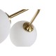 Lámpara de Techo DKD Home Decor Blanco Dorado Metal Cristal 9 W 110 x 38 x 38 cm