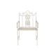 Silla de Jardín DKD Home Decor Blanco Metal 63,5 x 52 x 98 cm