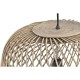 Lámpara de Techo DKD Home Decor Marrón claro Ratán (44 x 44 x 41 cm)