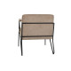 Armchair DKD Home Decor Metal Brown Polyester (64 x 69,5 x 76 cm)