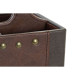 Remote control DKD Home Decor Dark brown PU (18 x 10 x 15 cm)