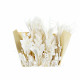 Ramo DKD Home Decor Beige Amarillo Flor seca (10 x 5 x 18 cm) (2 Unidades)