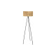 Lámpara de Pie DKD Home Decor Marrón Negro Metal Rafia 50 W 220 V 56 x 46 x 140 cm