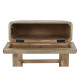 Mesita de Noche DKD Home Decor Marrón Natural Madera de mango 50 x 40 x 50 cm