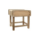 Mesita de Noche DKD Home Decor Marrón Natural Madera de mango 50 x 40 x 50 cm
