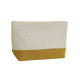 Toilet Bag DKD Home Decor Natural Mint Star Mustard Mediterranean (25 x 6,5 x 16 cm) (2 Units)