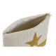 Toilet Bag DKD Home Decor Natural Mint Star Mustard Mediterranean (25 x 6,5 x 16 cm) (2 Units)
