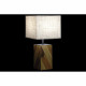 Lámpara de mesa DKD Home Decor 25,5 x 25,05 x 52 cm Abeto Natural Beige Metal Crema 220 V 60 W 25 x 25 x 21 cm (2 Unidades)