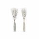 Bunch DKD Home Decor 8424001847440 Flowers Grey White Dried flower (40 x 40 x 150 cm) (2 Units)