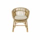 Garden chair DKD Home Decor White Multicolour Natural Metal 63 x 70 x 85 cm