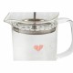 Teapot DKD Home Decor Transparent Stainless steel Silver Borosilicate Glass (18 x 9.5 x 20.5 cm) (1 L)