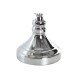 Floor Lamp Home ESPRIT White Silver 50 W 220 V 35 x 35 x 150 cm (3 Pieces)
