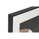 Cuadro Home ESPRIT Marrón Negro Verde Abstracto Urbano 80 x 4 x 80 cm (2 Unidades)